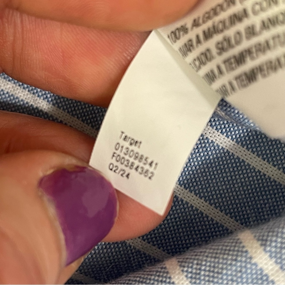 Universal Thread Med Long Button Up Long Sleeve chambray stripe Shirt Dress - Picture 10 of 11